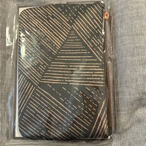 Erin Condren Black and Gold Geometric Planny Pack Pencil Case